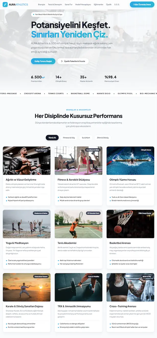 Spor Salonu Önizlemesi